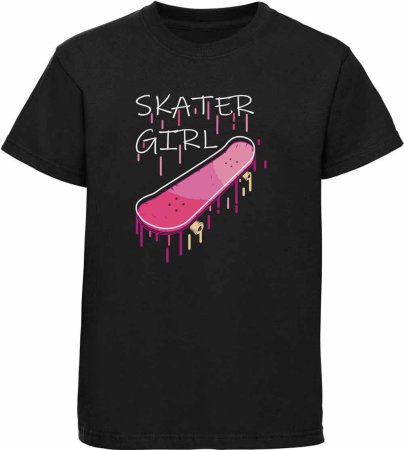 Kinder Skater T-Shirt Girl Print